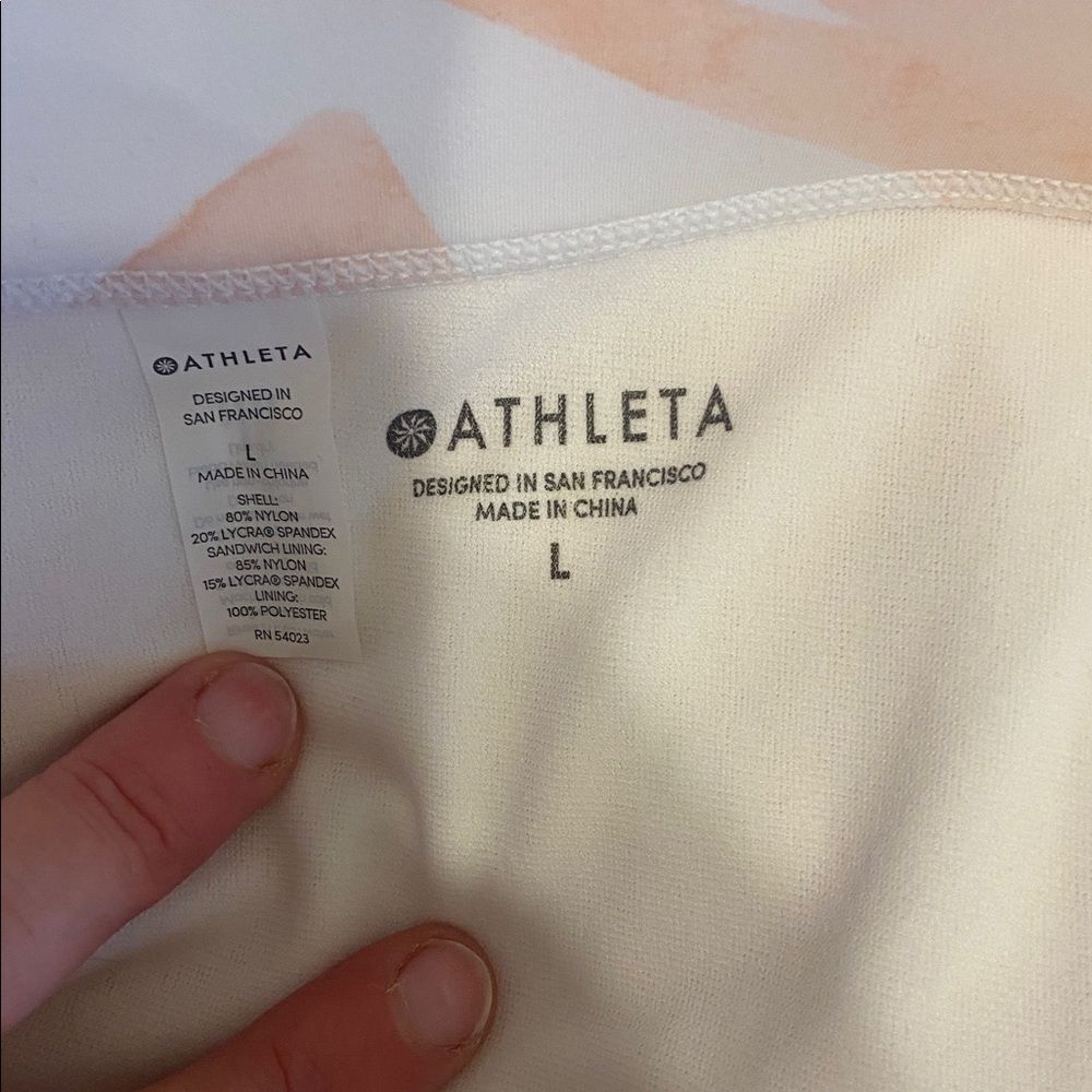Athleta Pink & White South Beach Bikini 3-Piece Set Size 34B/C & Large NEW - Picture 9 of 16